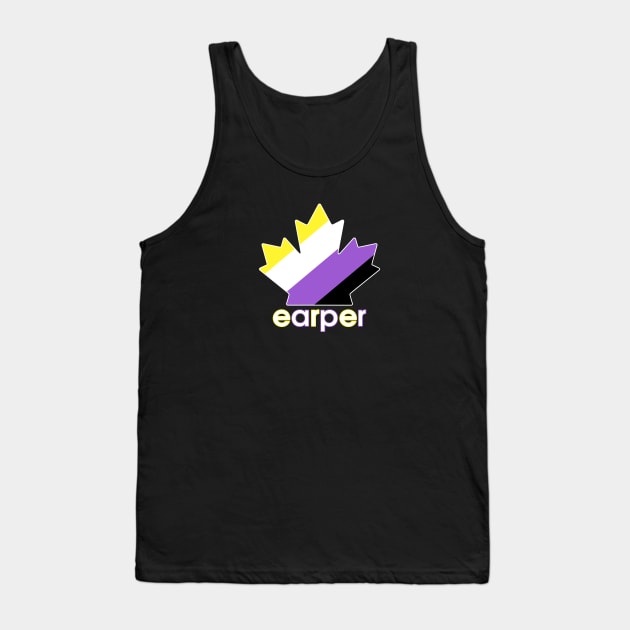 Non-Binary Earper Pride Maple Leaf - Wynonna Earp Tank Top by viking_elf